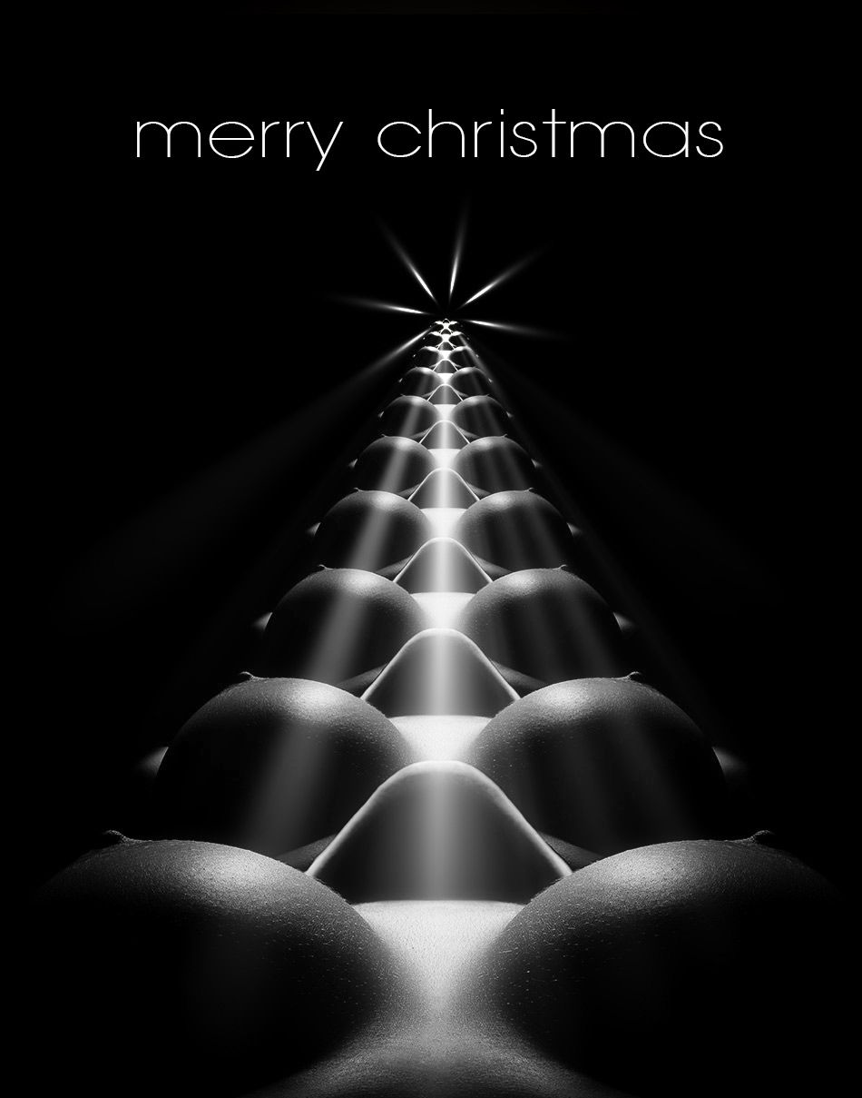 christmas, body, woman, model, christmas tree, body parts, lowkey, Kristian Liebrand