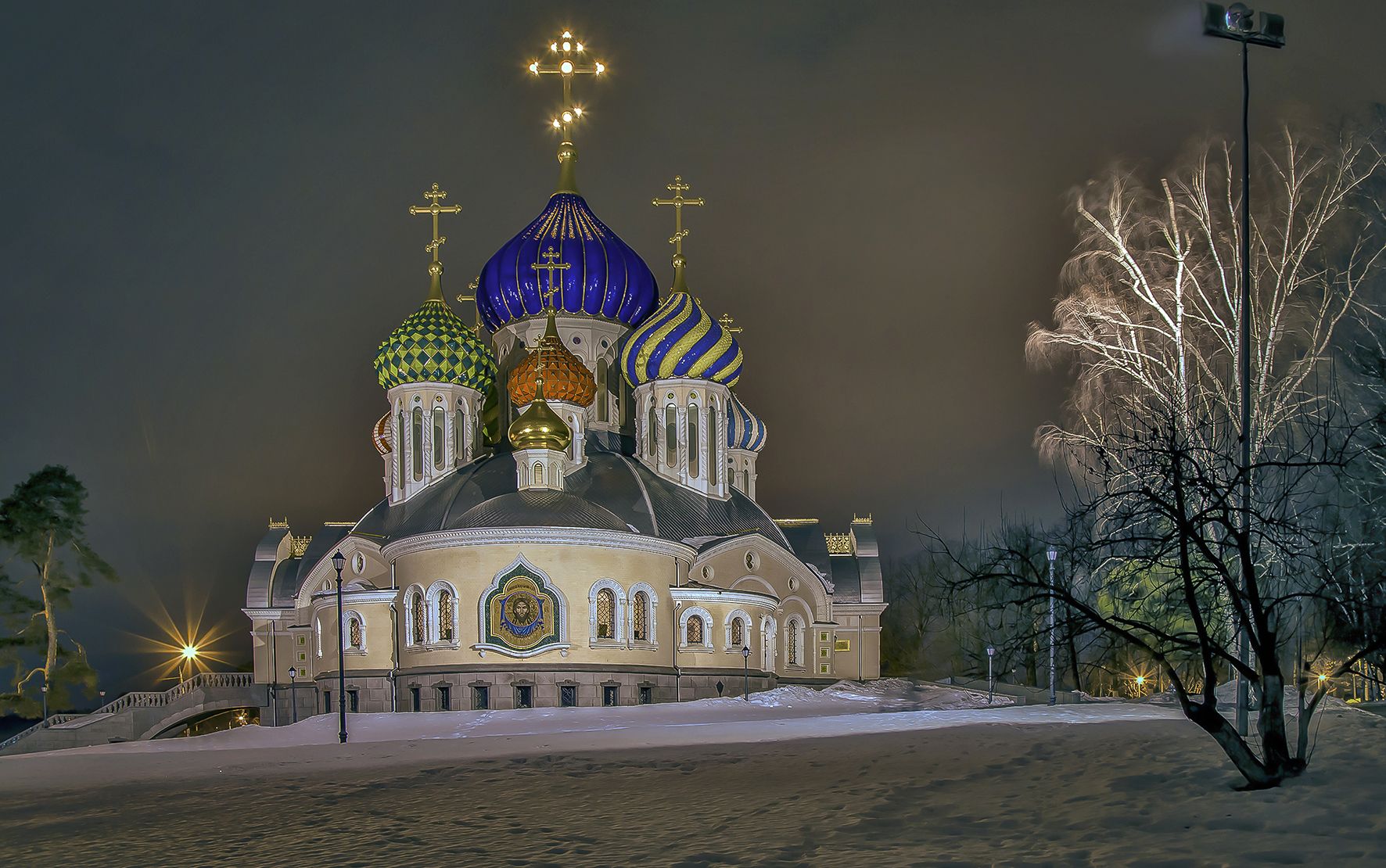 храм, переделкино, вечер, зима., Бирюков Вячеслав