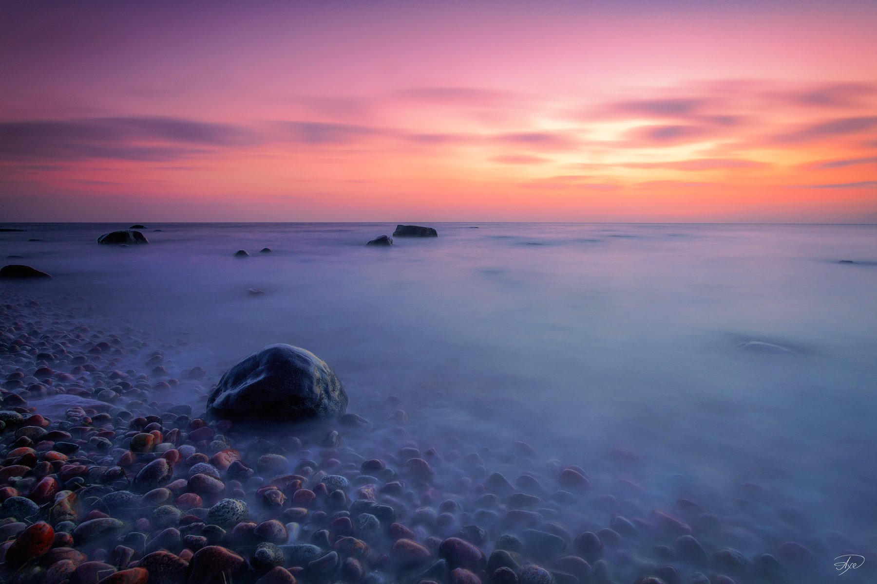 Baltic, Colors, Evening, Lee, Lithuania, Sea, Sunset, Руслан Болгов (Axe)