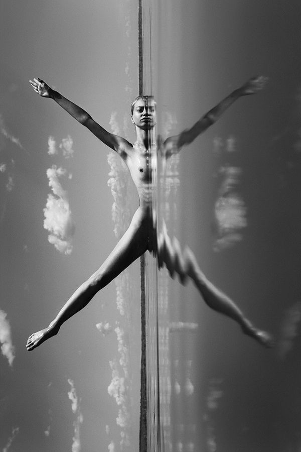 art nude, fine art nude, reflection nude, bw nude, conceptual nude, Faletkin Mikhail