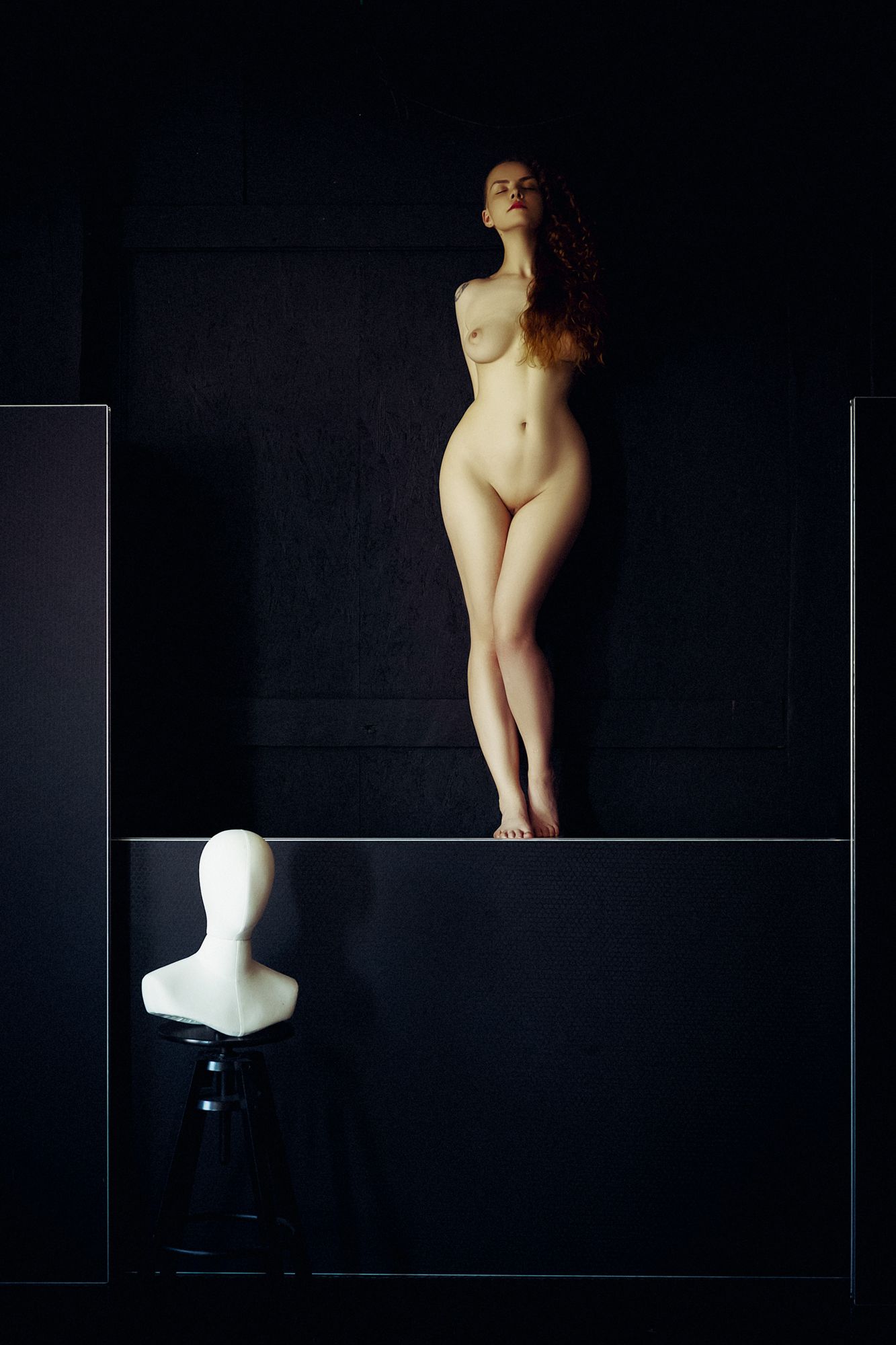 woman, portrait, nude, indoors, natural light, Руслан Болгов (Axe)