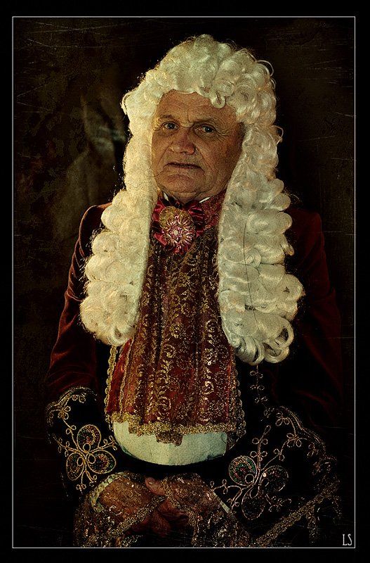 старый граф, прошлый век, старинный костюм, барин, белый парик, парики прошлого века, портрет, Alexandr