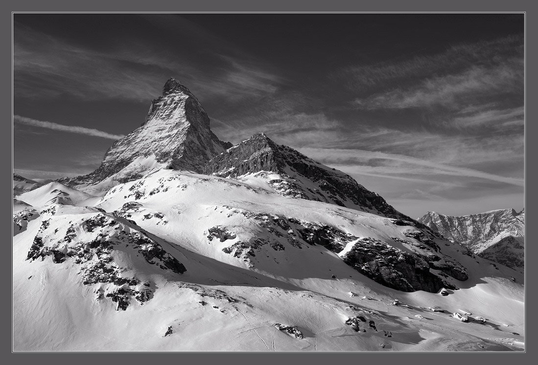 горы, альпы, цермат, швейцария, маттерхорн, вершина, зима, Иван Жданов