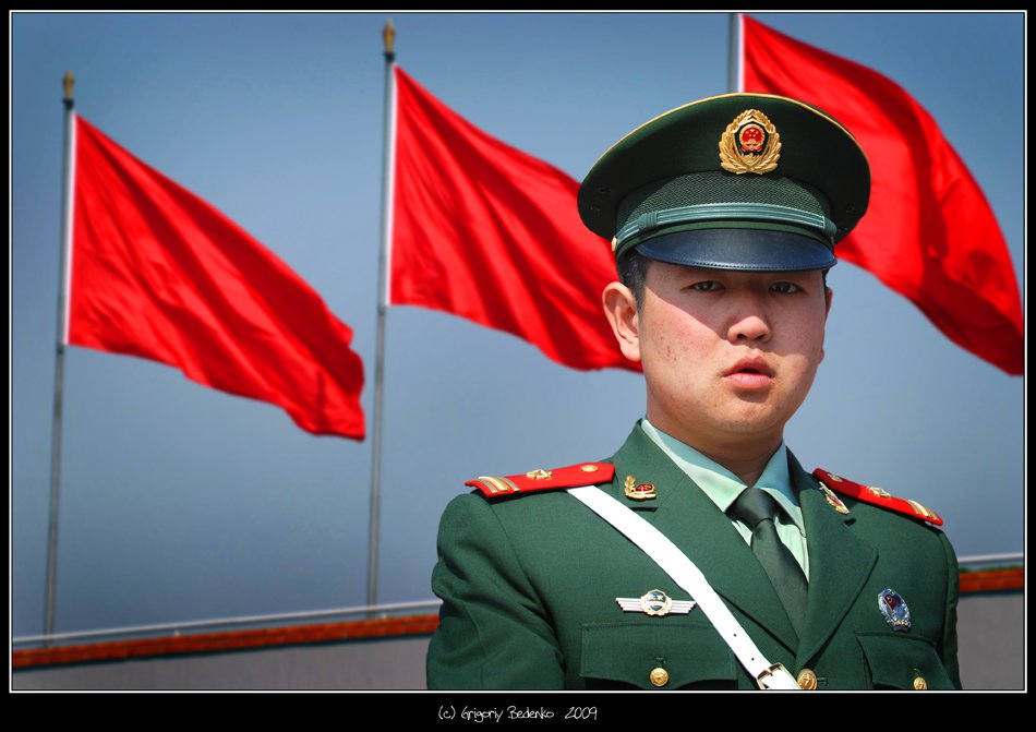 пекин, площадь тянь ань мынь, солдат, народно-освободительная армия, Григорий Беденко