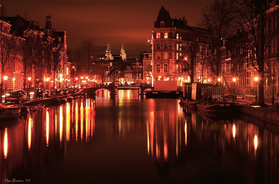 европа, амстердам, фото, ночь, Ольга Горелова