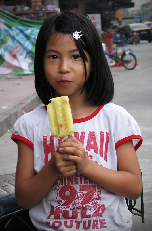 девочка, мороженное,китай, город гуандонг, Olga Panteleeva