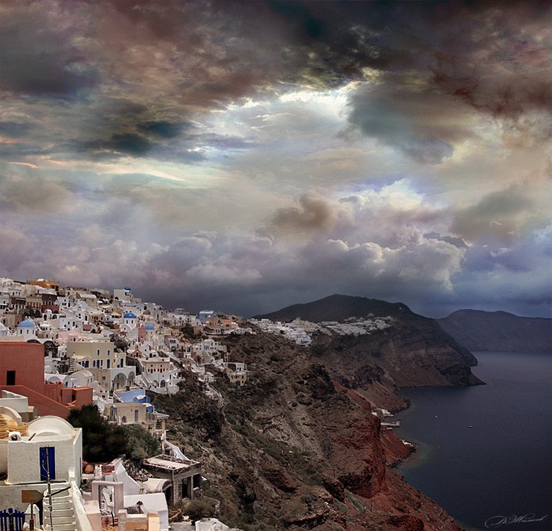 www,zhamkov.com, dmitry zhamkov, landscape, santorini, Дмитрий Жамков