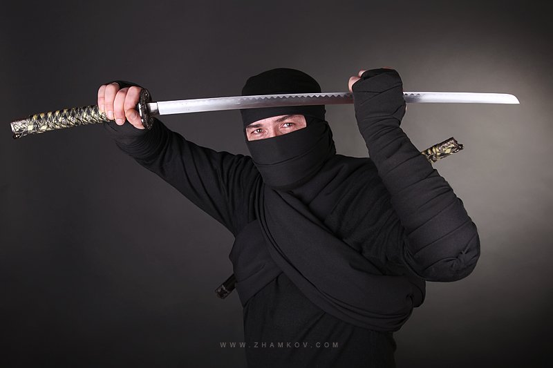 www, zhamkov, com, ninja, portrait, advertising, Дмитрий Жамков