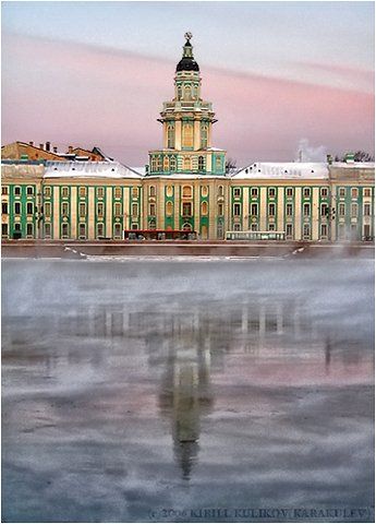 утро, петербург, февраль, город, пейзаж, 2006, KIRILL KULIKOV(KARAKULEV)