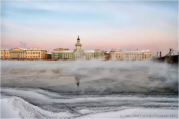 утро, петербург, февраль, город, пейзаж, 2006, KIRILL KULIKOV(KARAKULEV)