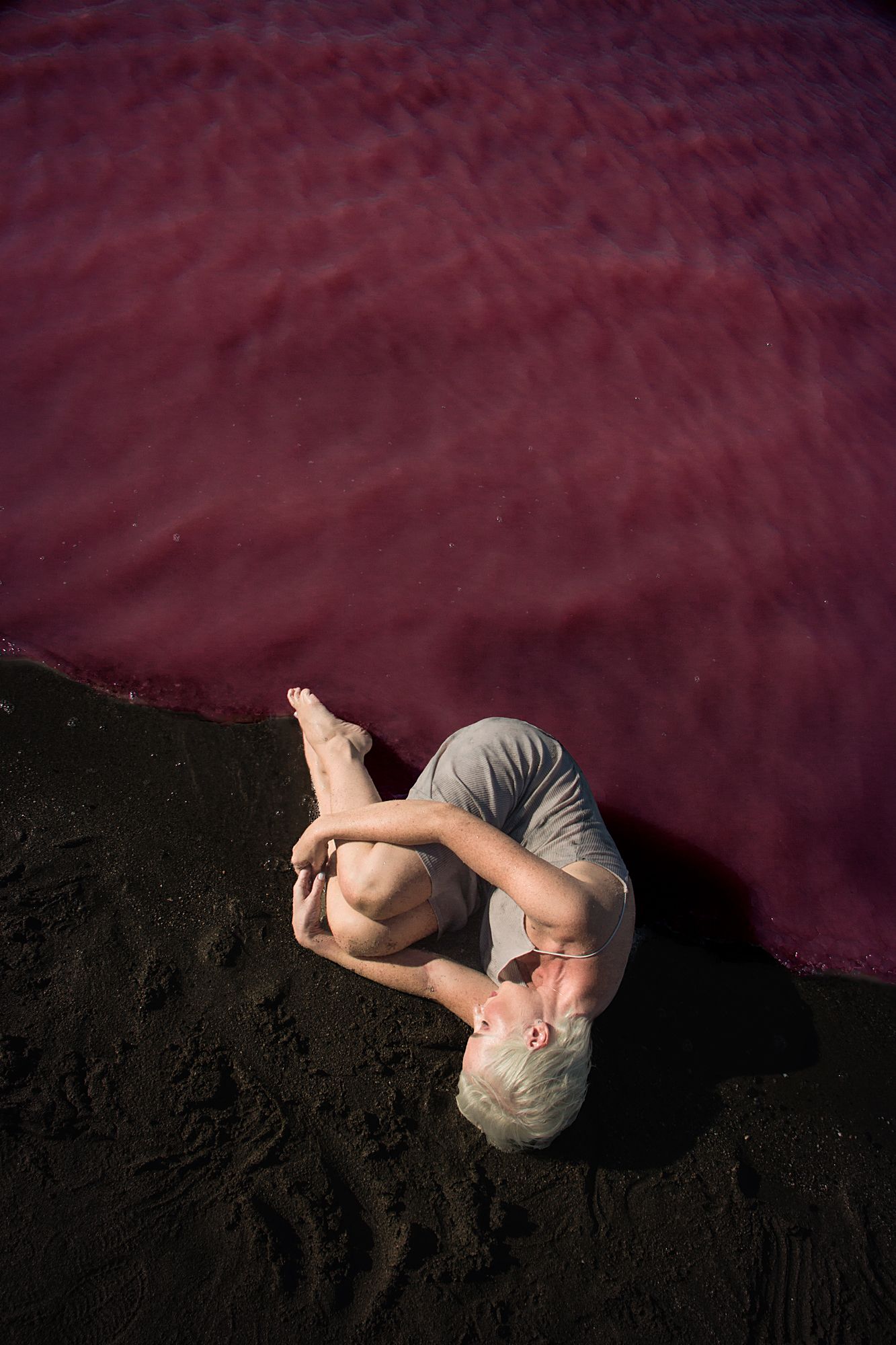 Water, розовое озеро, девушка , Ксения Okdmuse
