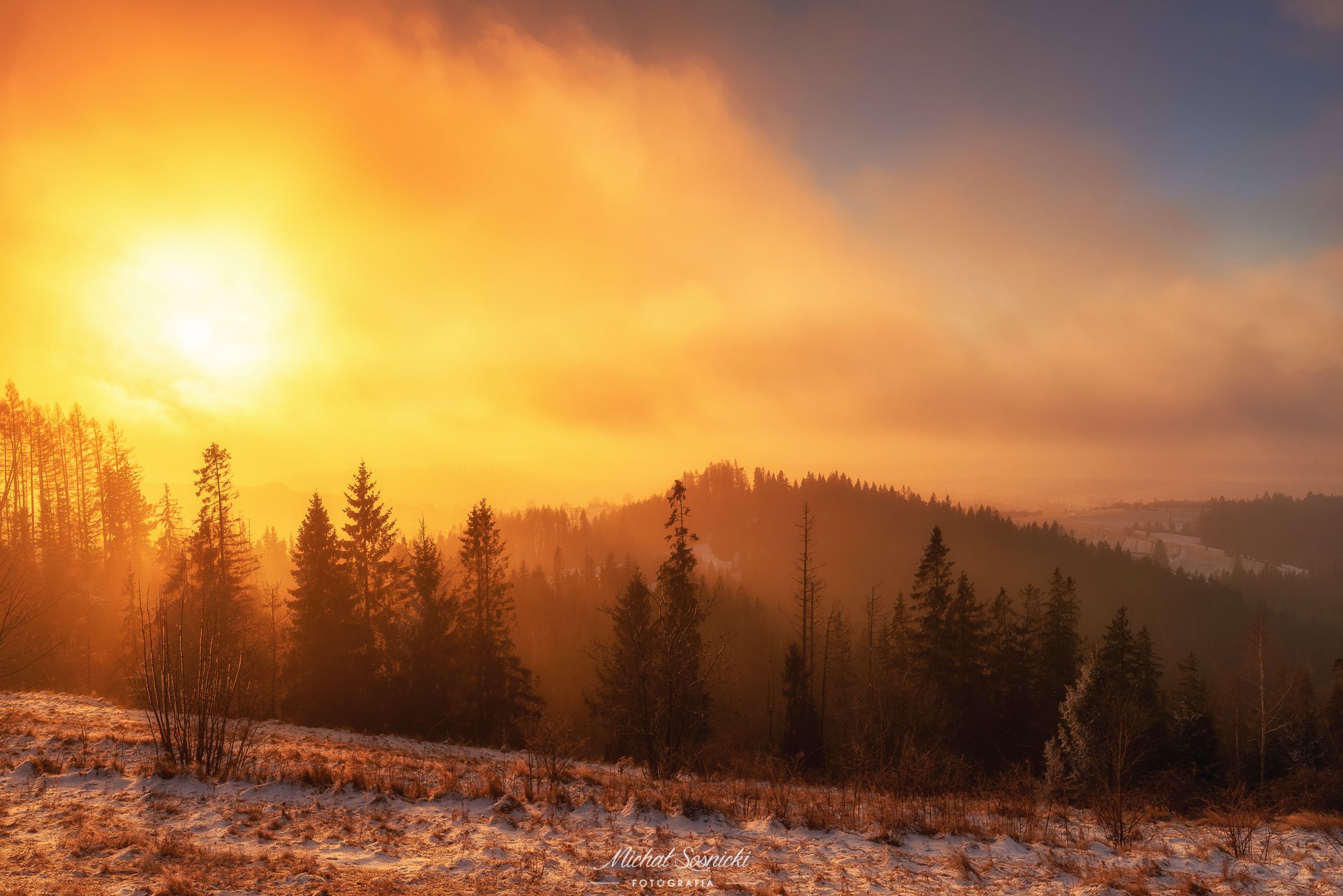 #poland #pentax #benro #lightroom #nikcollection #nature #sunrise #mountains #sky #fog #foggy #morning #pix #specter #sun, Michał Sośnicki