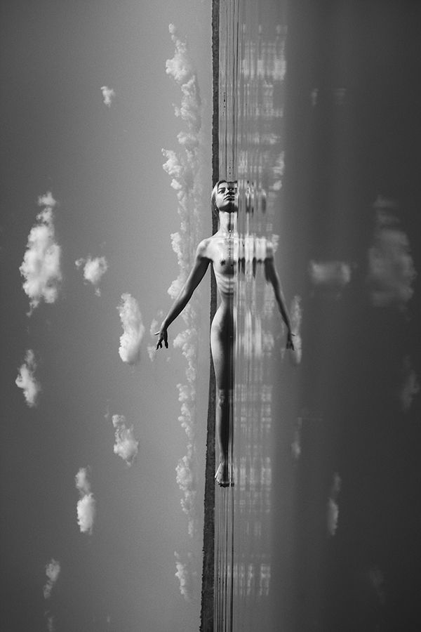 art nude, nude, fine art nude, bw nude photo, reflection, conceptual, Faletkin Mikhail