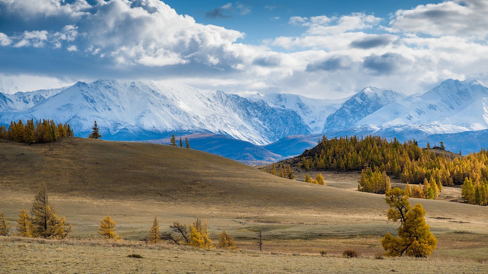 пейзаж, горы, облака, осень, Горный Алтай, Александр Потапов