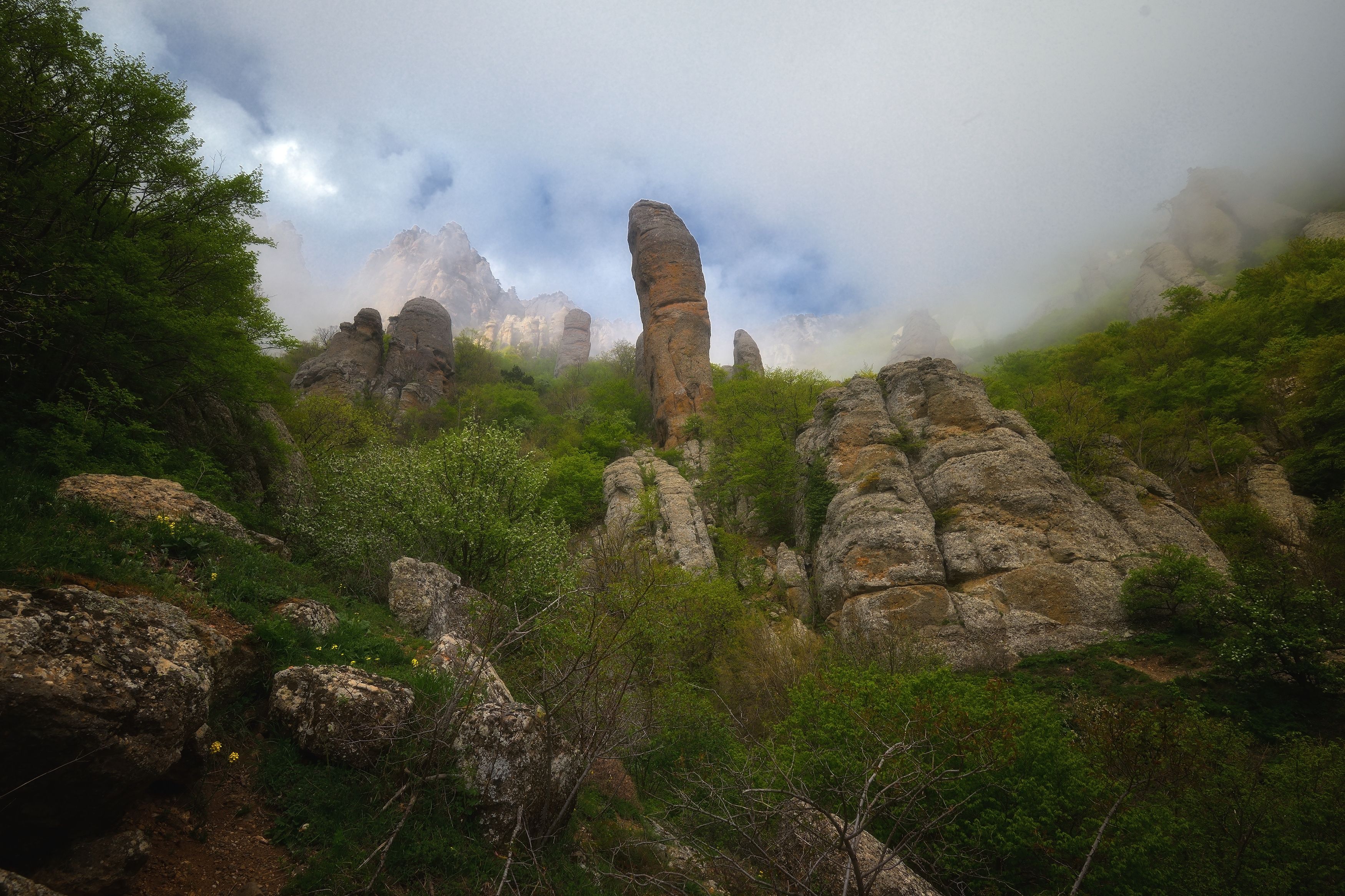 крым, горы, облака, туман, горы, Алексей Никонов