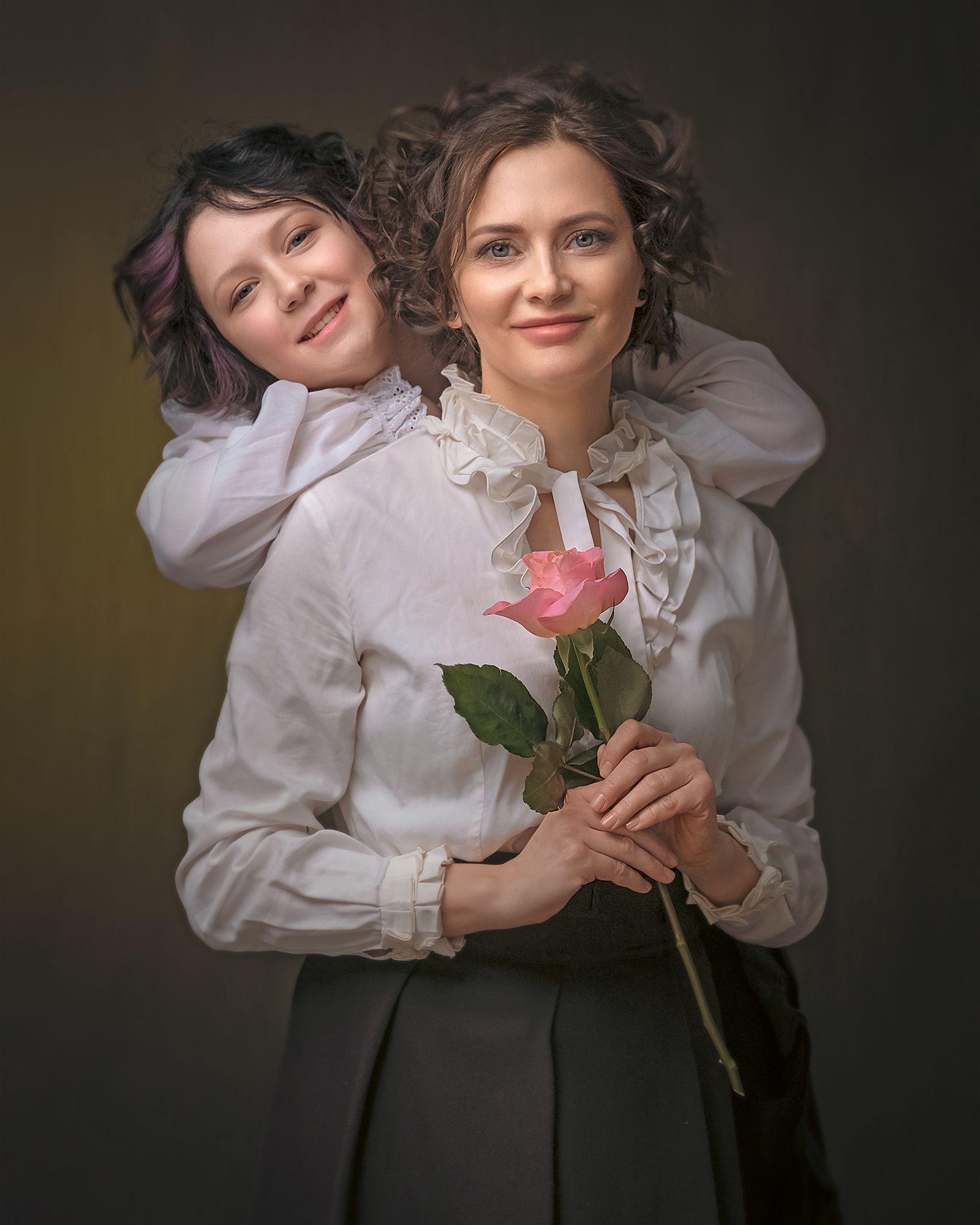 мама и дочка, семейное фото, семейный портрет, художественный портрет, Aleksandr Shvedov