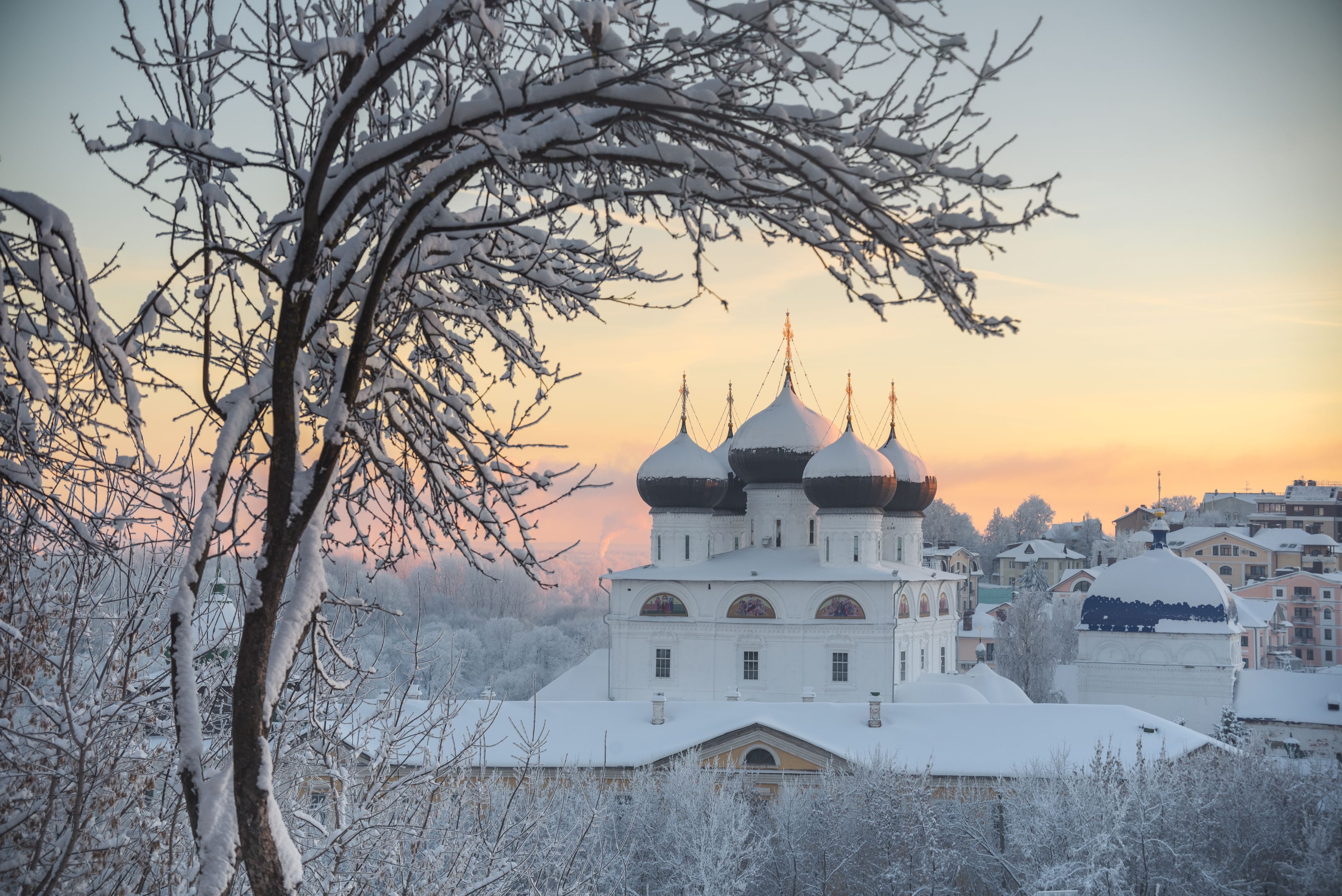 архитектура, город, пейзаж, зима, Андрей Малыгин