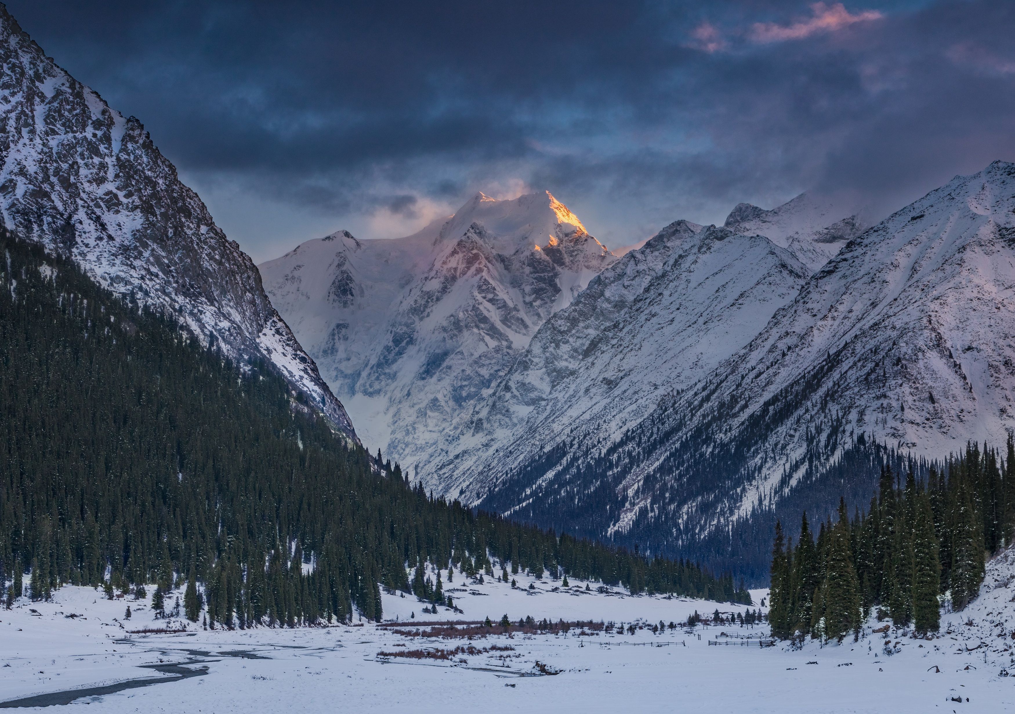 пейзаж, закат, горы, кыргызстан, Сергей Гук