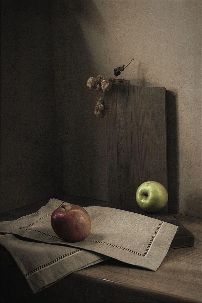 яблоки, фрукт, дерево, доска, Инна Грицик
