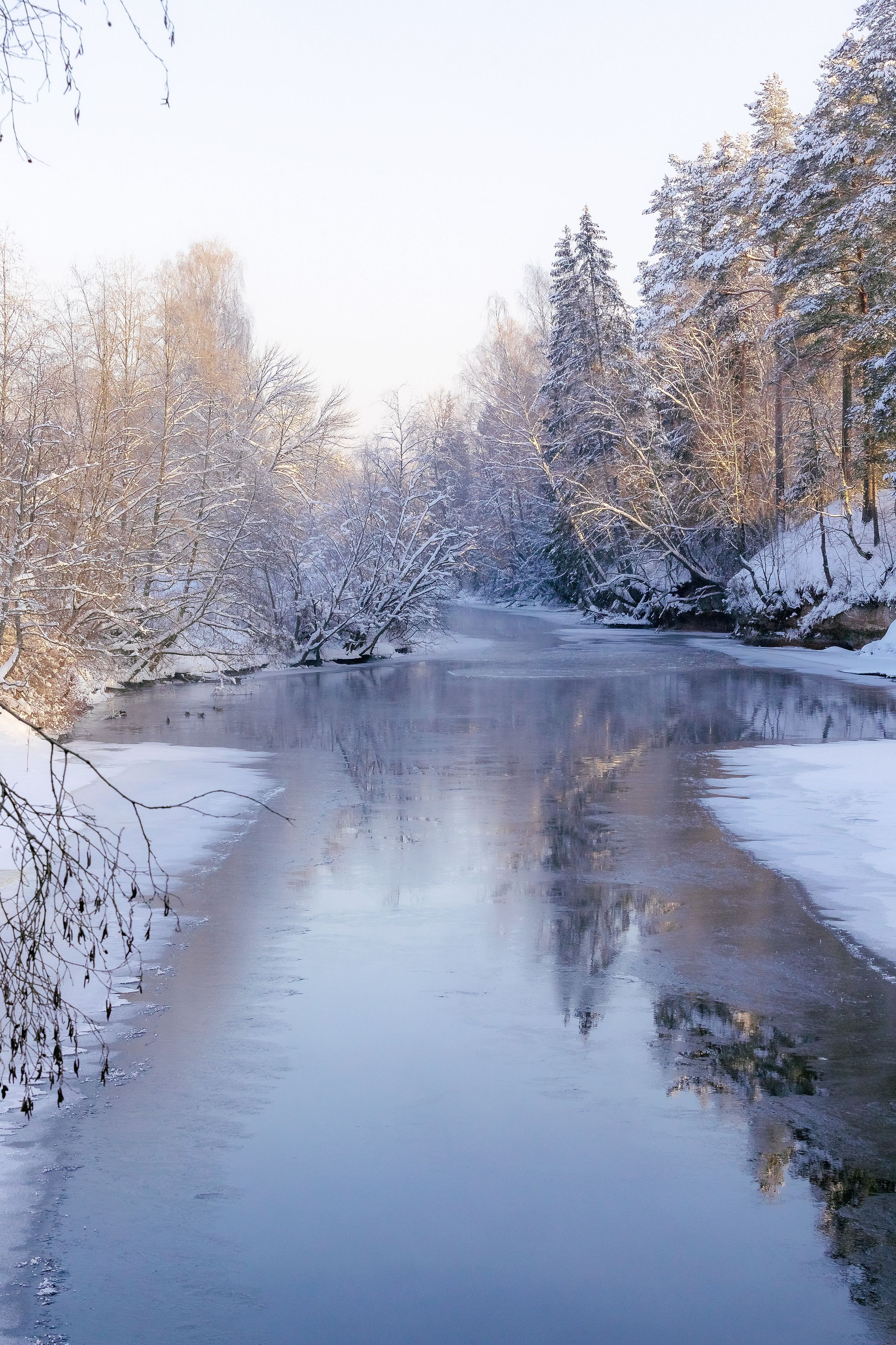 пейзаж, природа, зима, река, день, снег, Игнатьев Александр