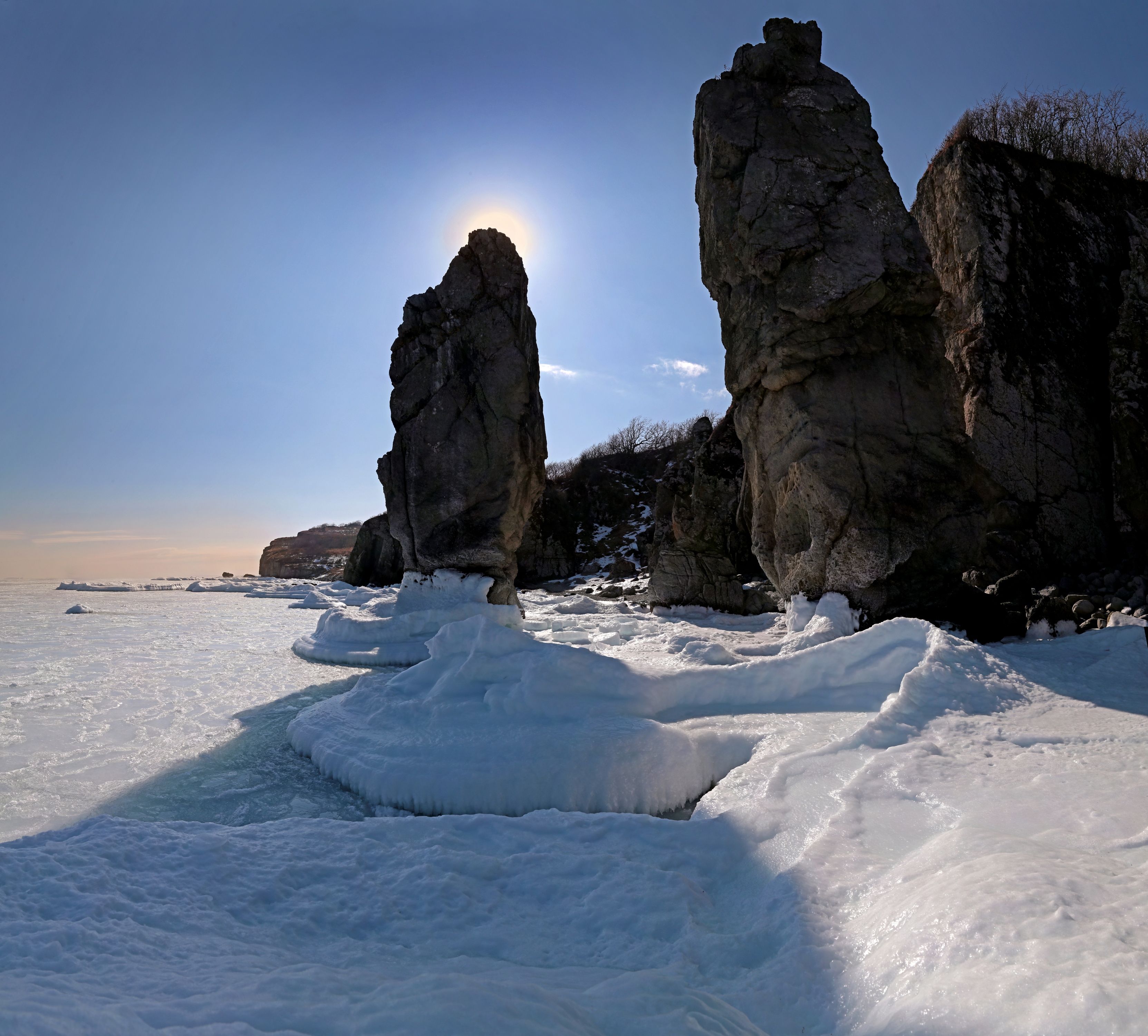 острова скалы тени лёд приморье, Чекалов Валерий