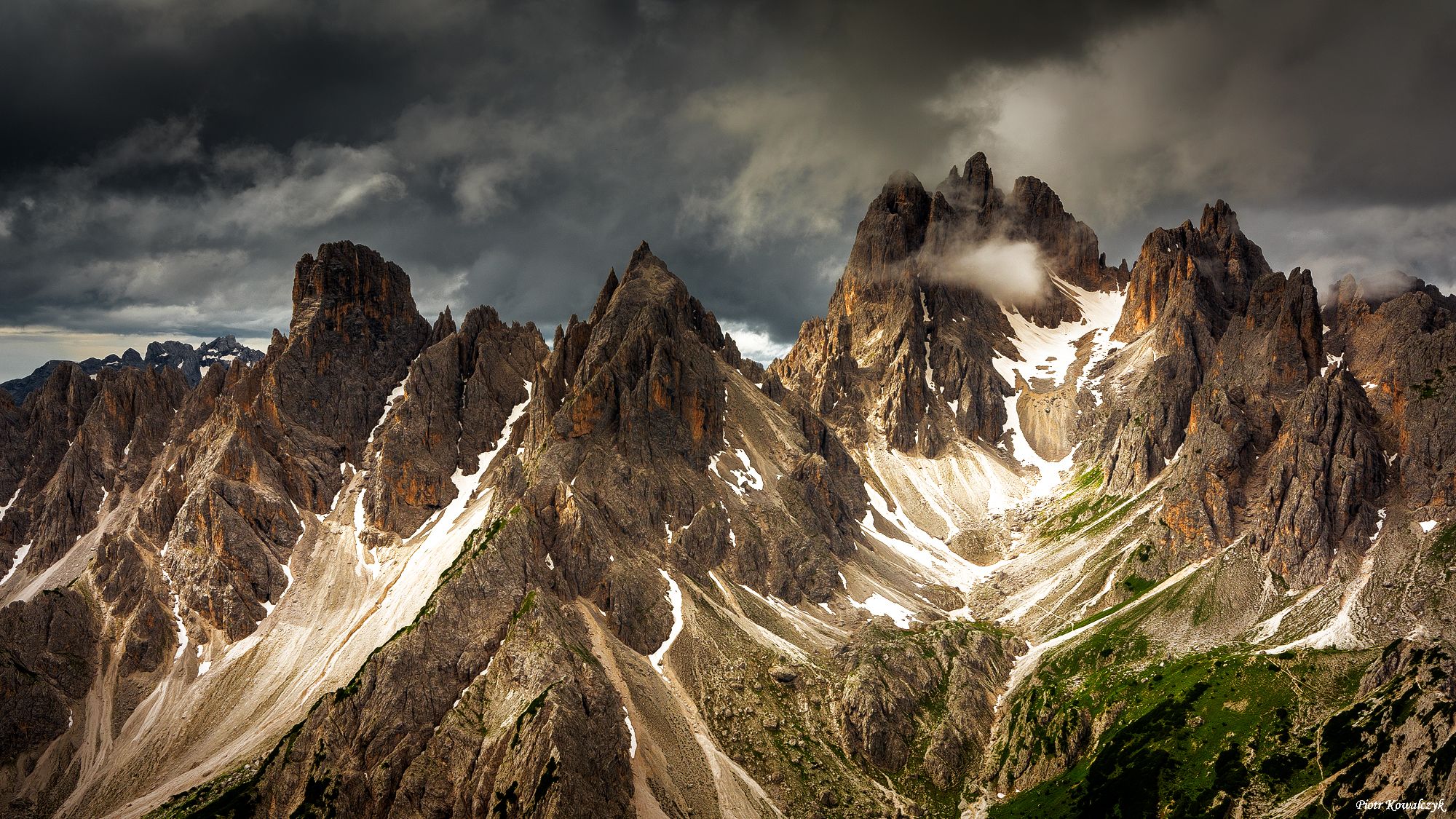 italia, dolomity, góry, chmury, Kowalczyk Piotr