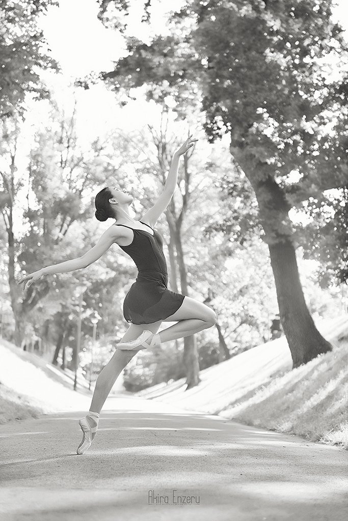 Ballerina, Ballet, Black & white, Dance, Portrait, Enzeru Akira