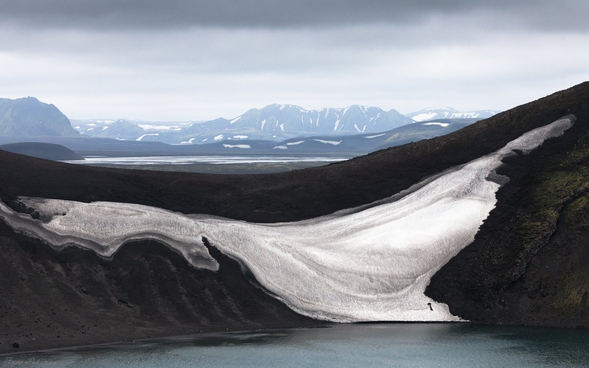 iceland, горы, исландия, озеро, снег, Анна Пакутина