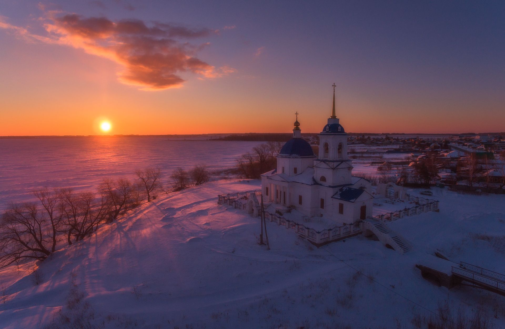 церковь,храм,россия,рассвет, Евгений Гецев
