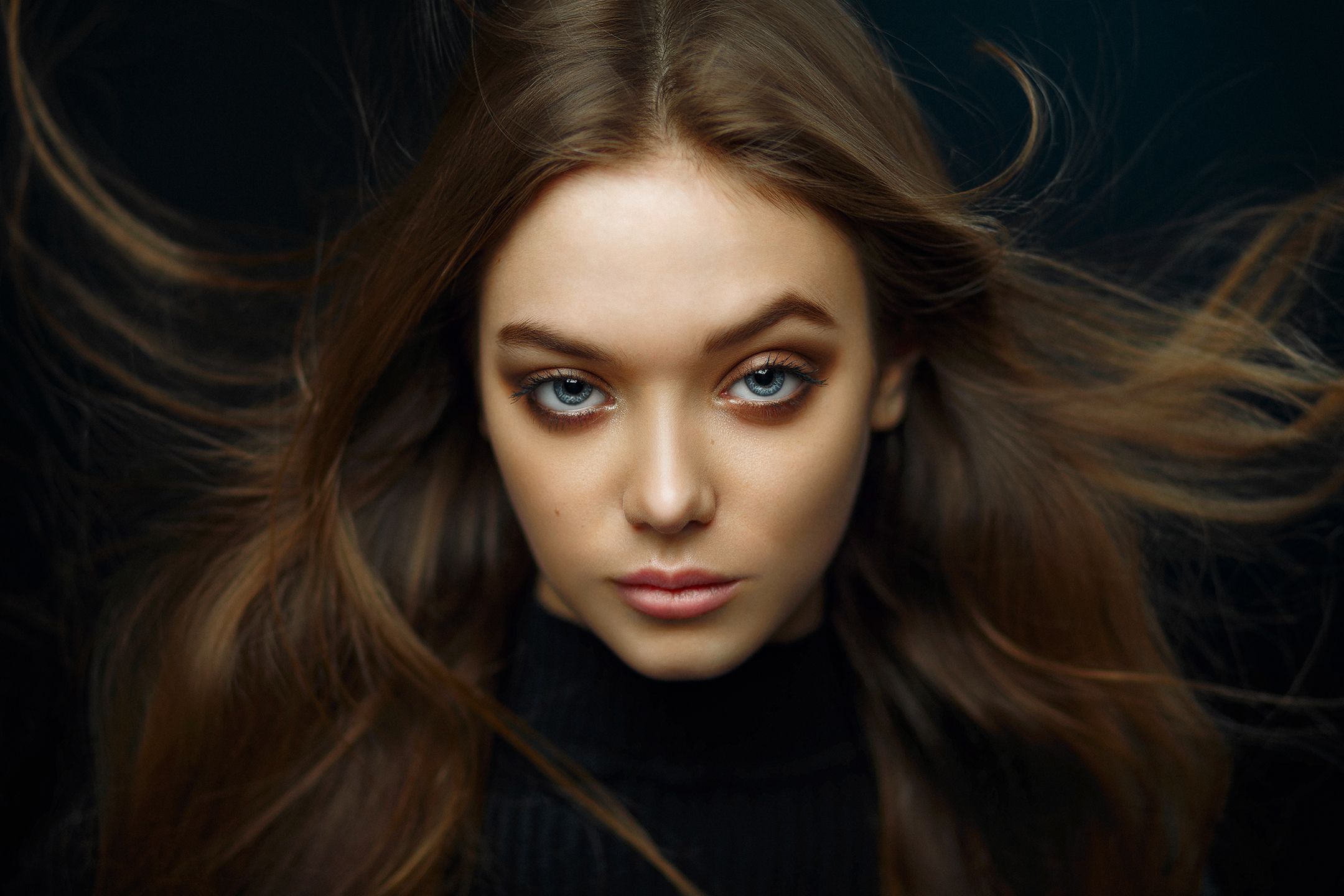portrait, girl, woman, retouch, eyes, beautiful, canon, 85mm, Иван Ковалёв