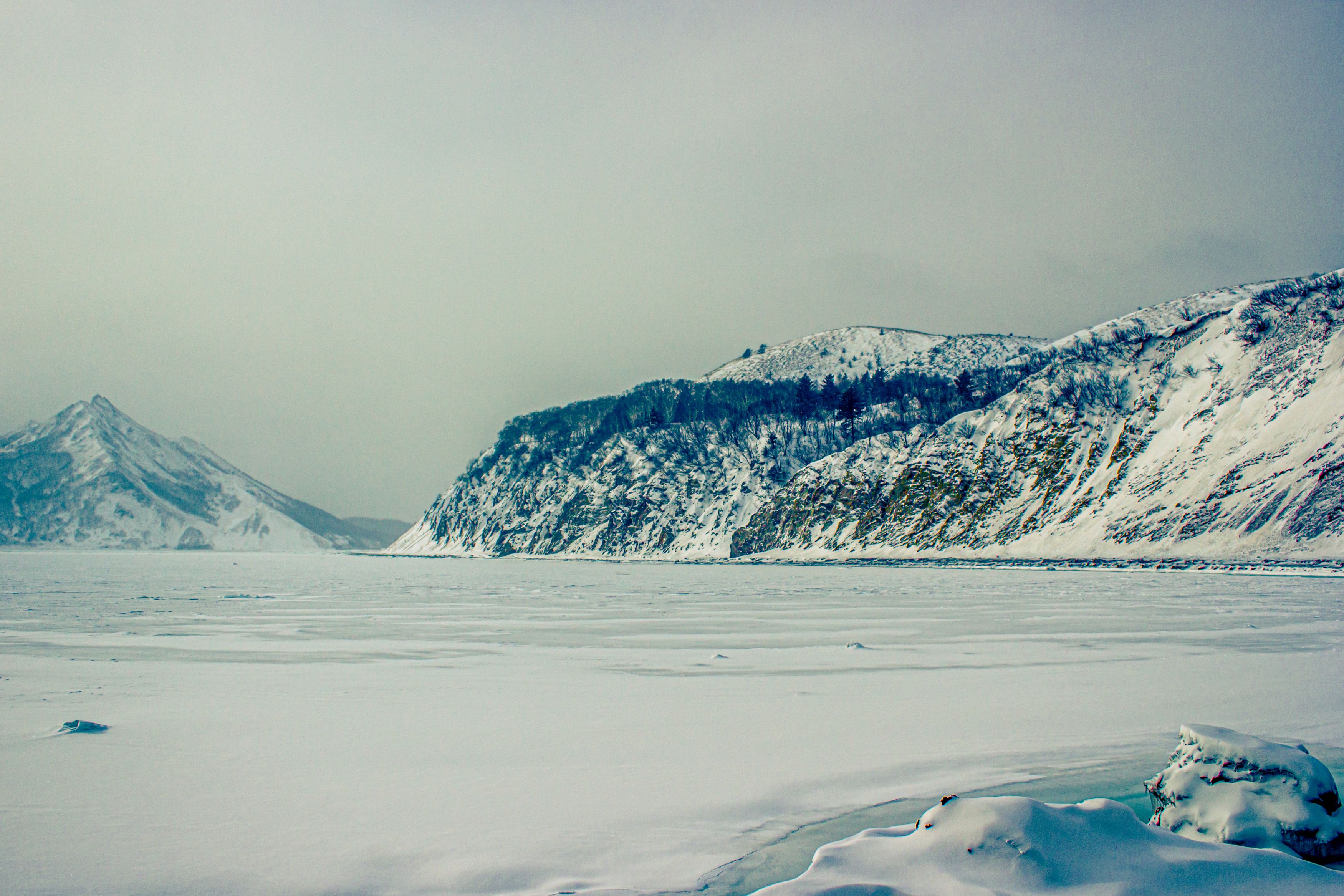 горы море лед снег океан вода берег пейзаж , Сергей Лашнев