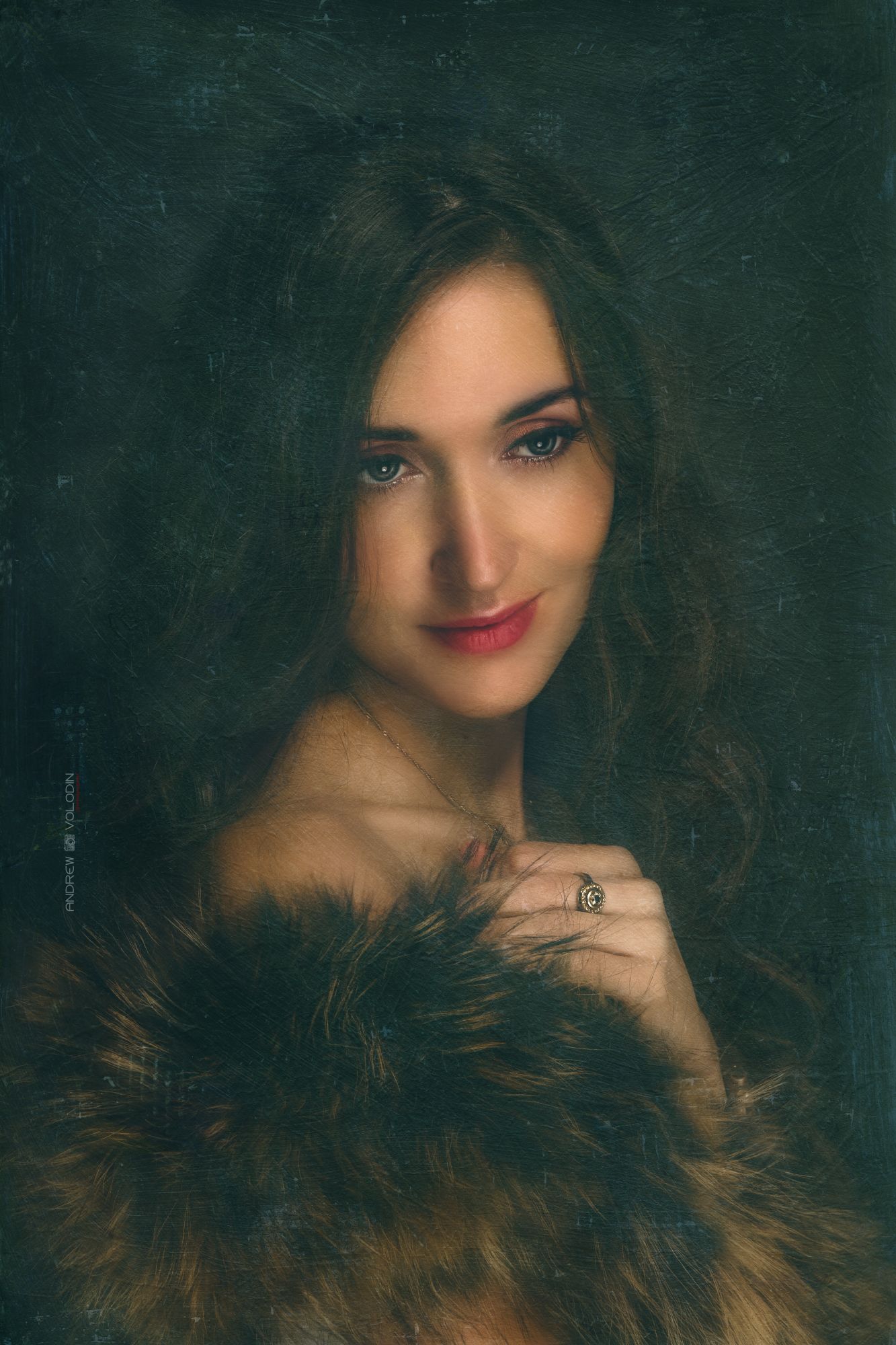 девушка портрет живопись масло, Андрей Володин
