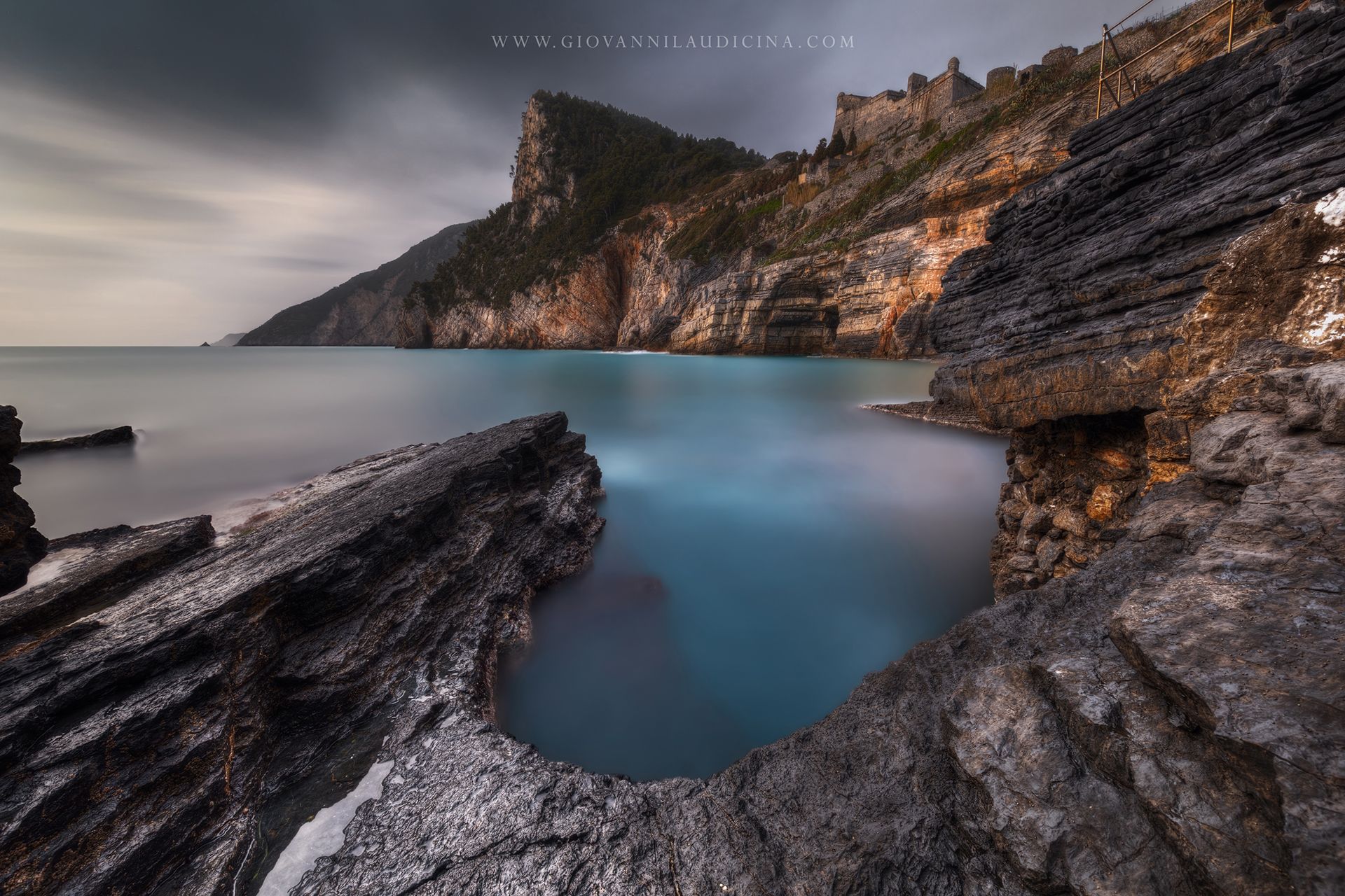 italy, liguria, portovenere, gulf of poets, la spezia, mediterranean, long exposure, sea, rock, sky, cloud, light, coast, landscape, amazing, scenic, travel, destination, coastline, natural,, Giovanni Laudicina