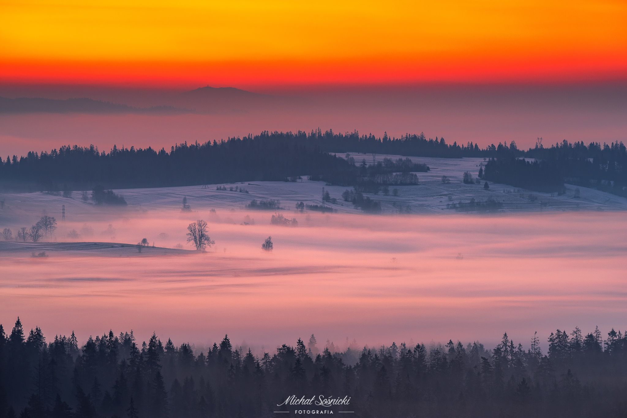 #poland #pentax #benro #lightroom #nikcollection #nature #sunrise #mountains #sky #fog #foggy #morning #pix #trees #sun #forest, Sośnicki Michał