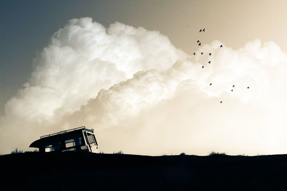 landscape, nature, birds, clouds, abandoned, hope, fly, milad safabakhsh, miladsafabakhsh, milad safabakhsh