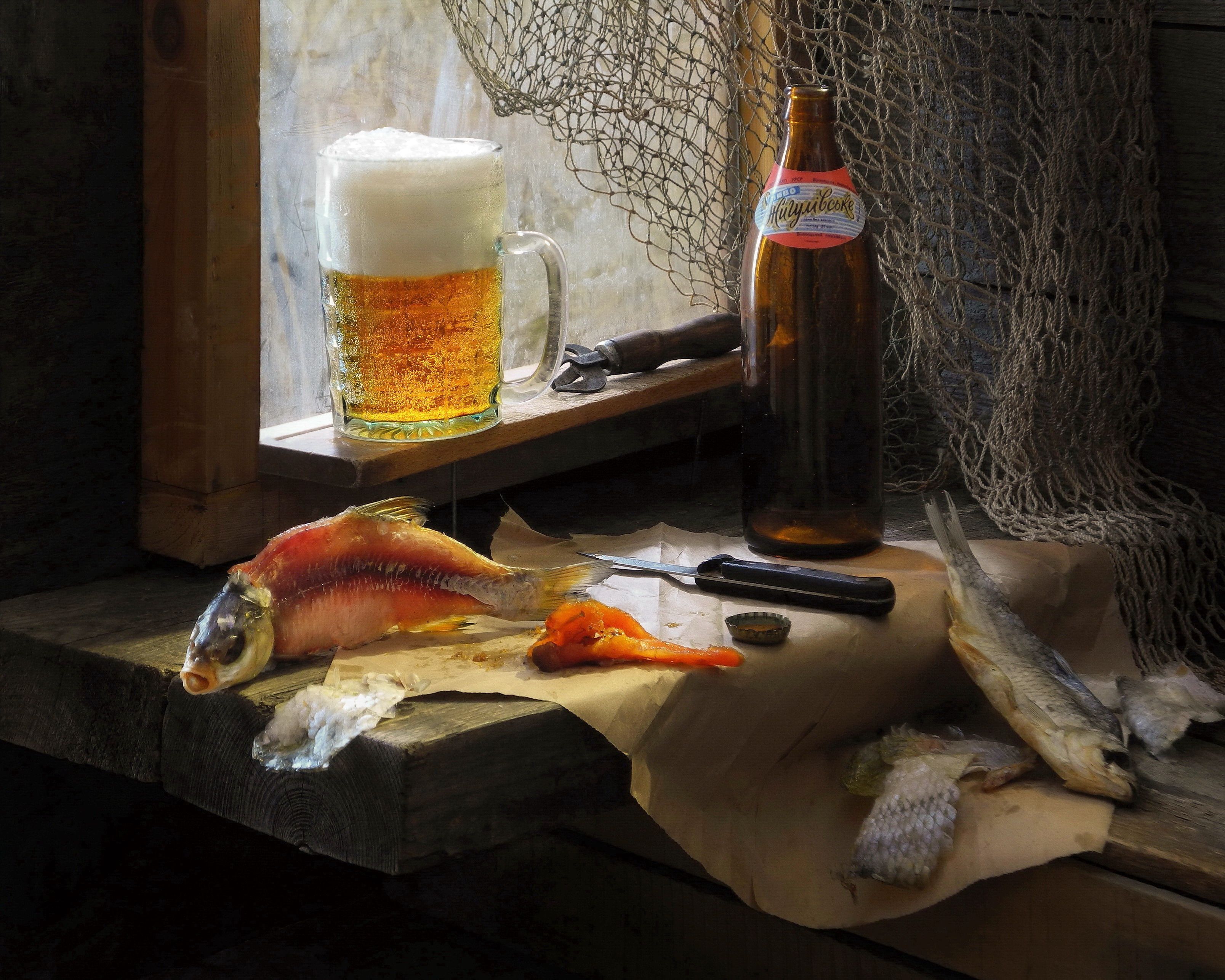 пиво рыба вобла плотва рыбалка еда, Сергей Фунтовой