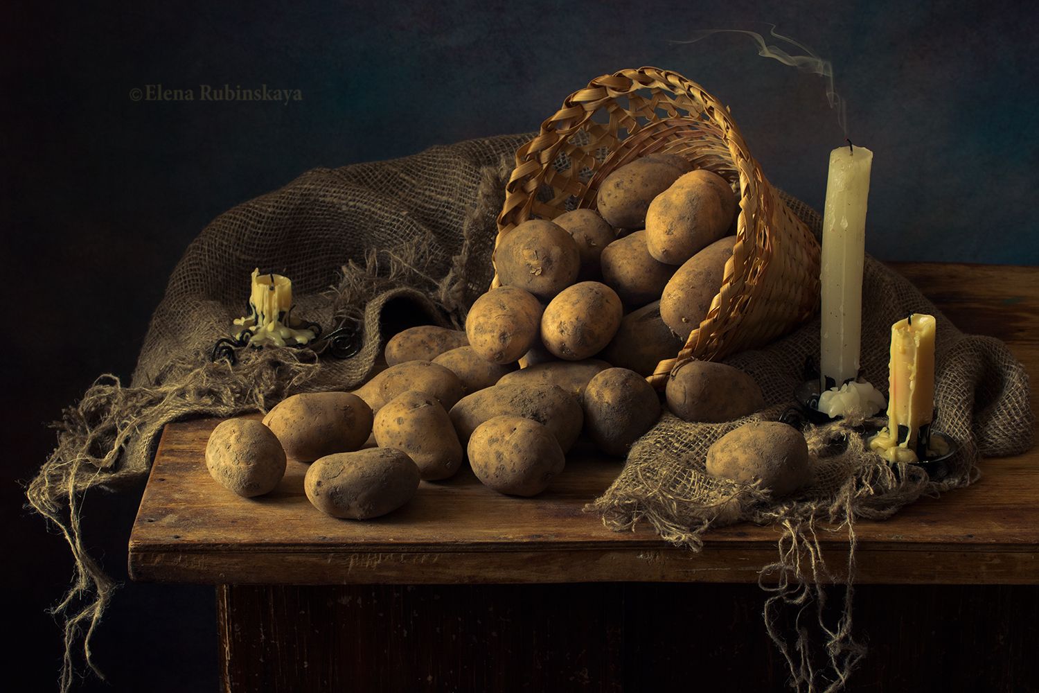 натюрморт, картофель, картошка, овощи, Елена Рубинская