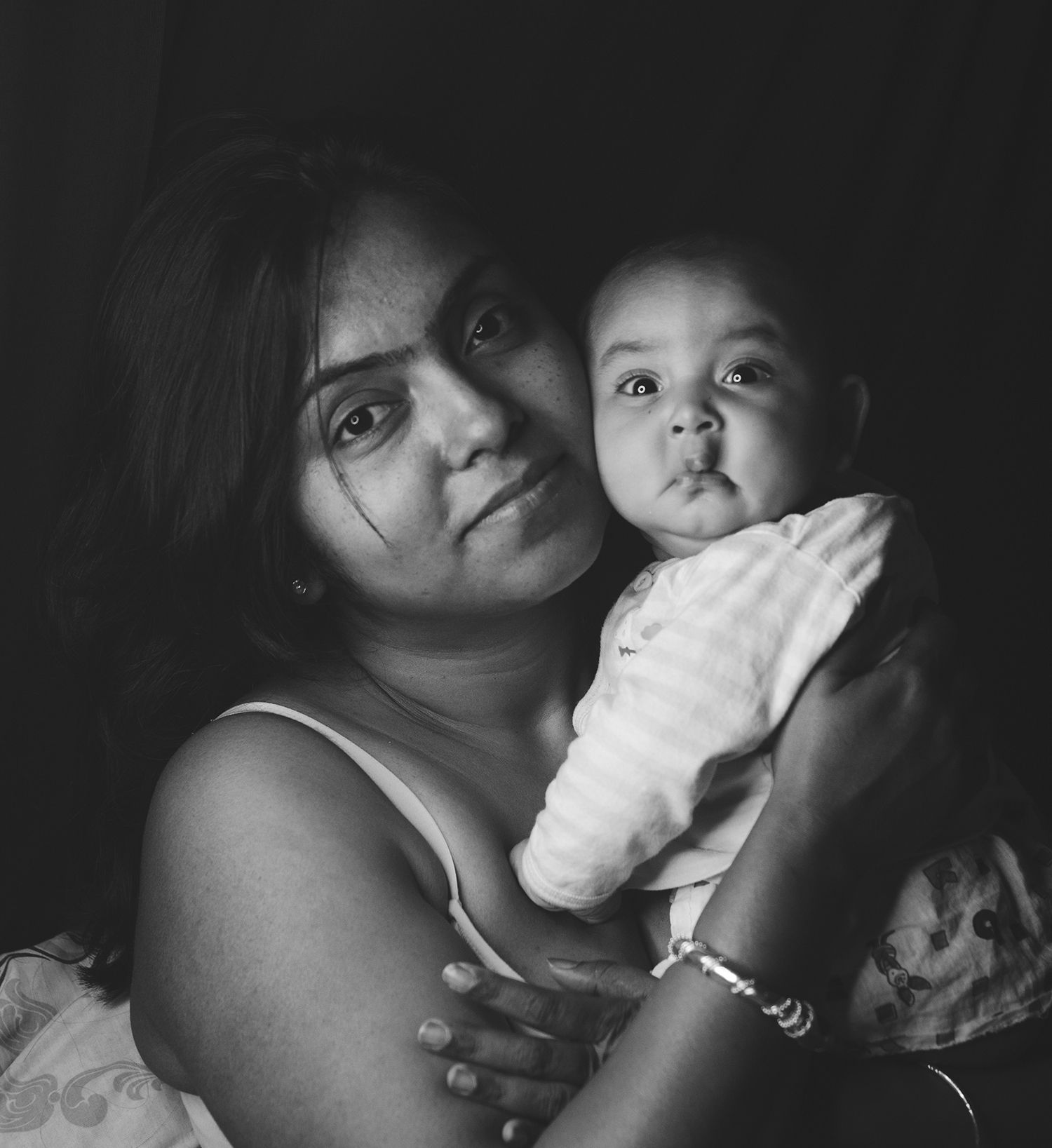 family, mother, daughter, face, portrait, moth and daughter, baby, Mallick Sudipta