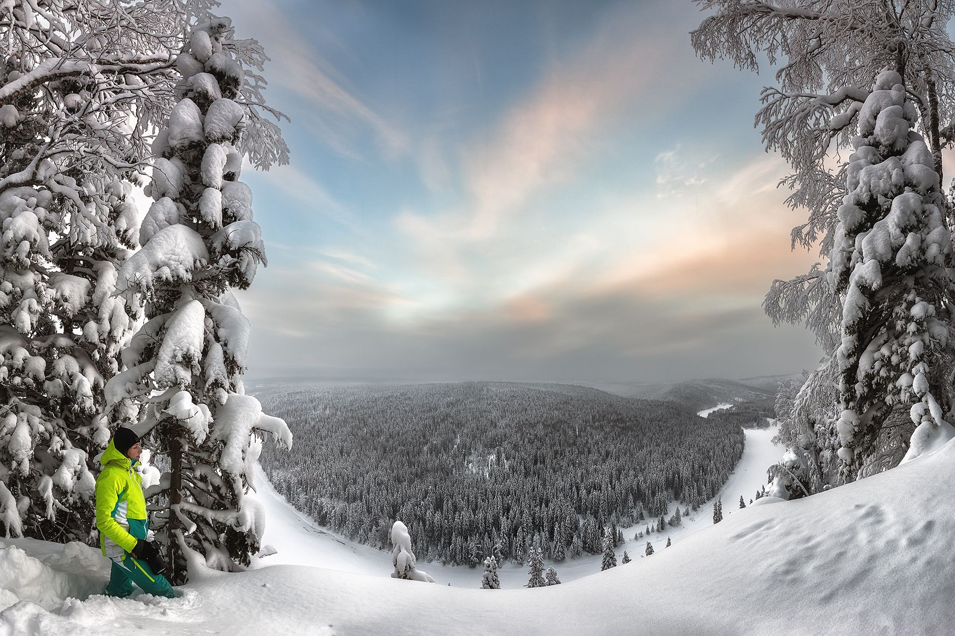 Усьва, зимний лес, Константин Маланин