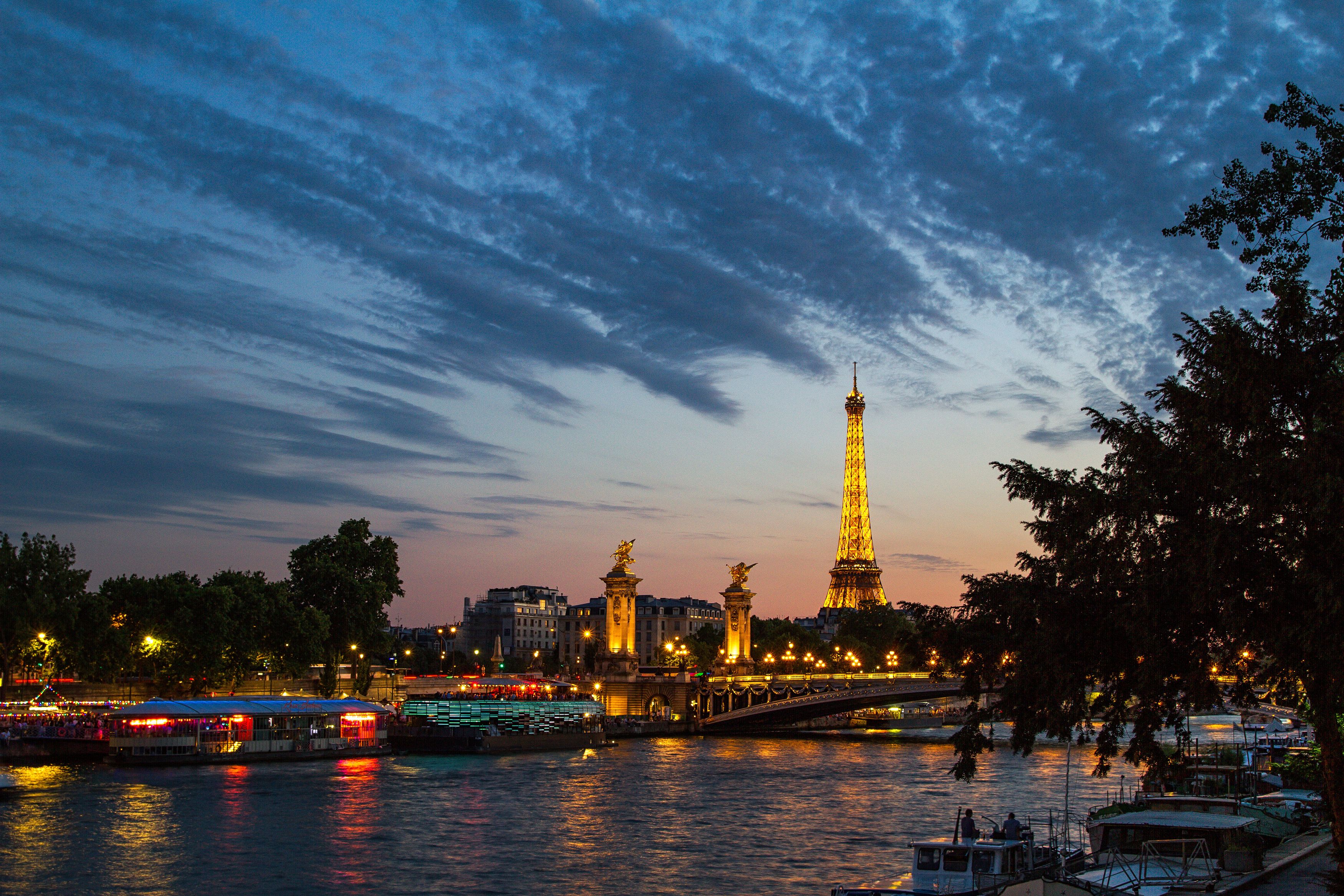 париж, эйфелева башня, город, ночной пейзаж, Alexey Belov