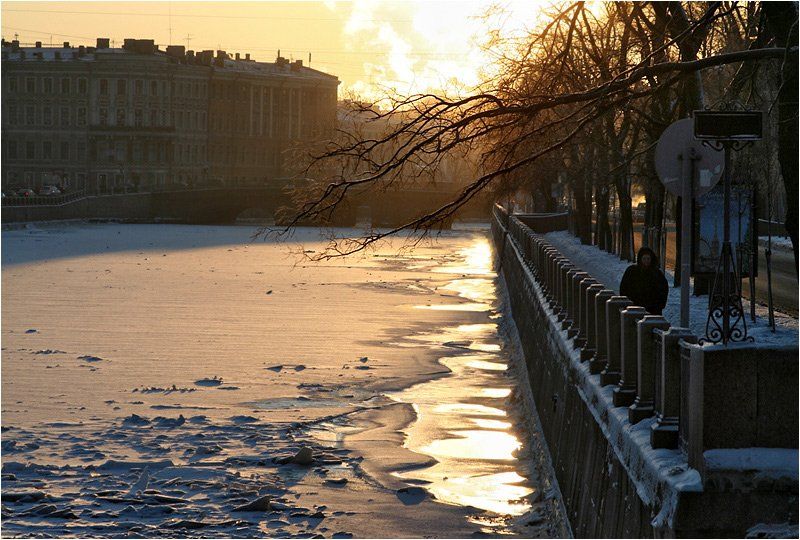 утро, петербург, январь, пейзаж, город, 2009, KIRILL KULIKOV(KARAKULEV)