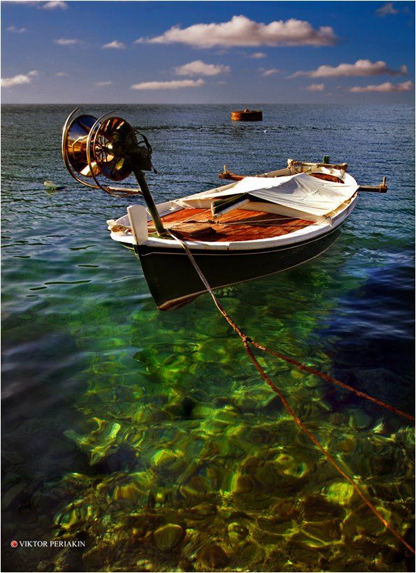 черногория, море, лодка, чистая, вода, Виктор Перякин