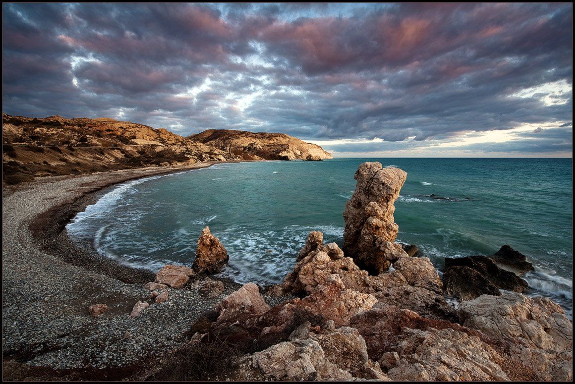 кипр,море,пейзаж,природа,камни,скалы,пляж,афродита,панорама, Александр Константинов