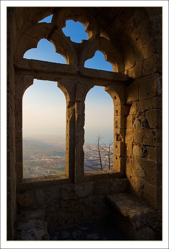the window,замок святого иллариона,кипр,горы,пейзаж,свет,путешествия, Александр Константинов
