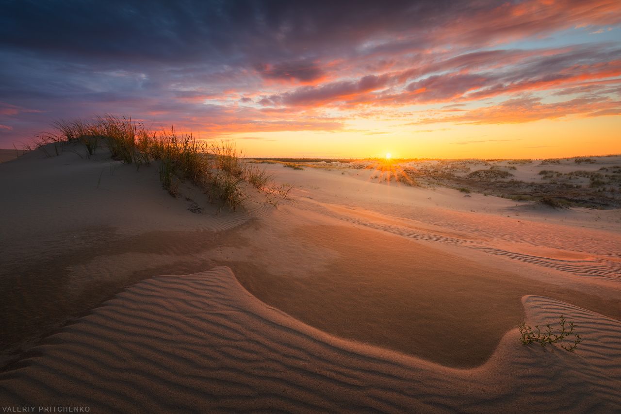 Куршская коса, пейзаж, природа, закат, landscape, nature, sunset, Валерий Притченко