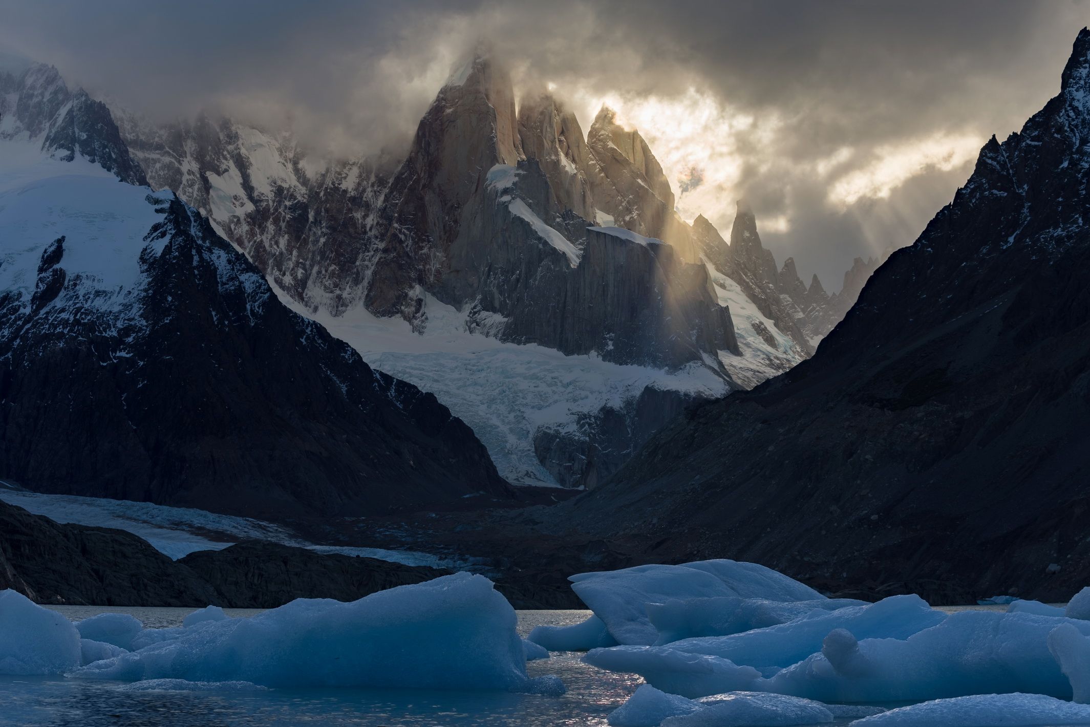 nature, mauntains, ice, argentina, Михаил Конарев