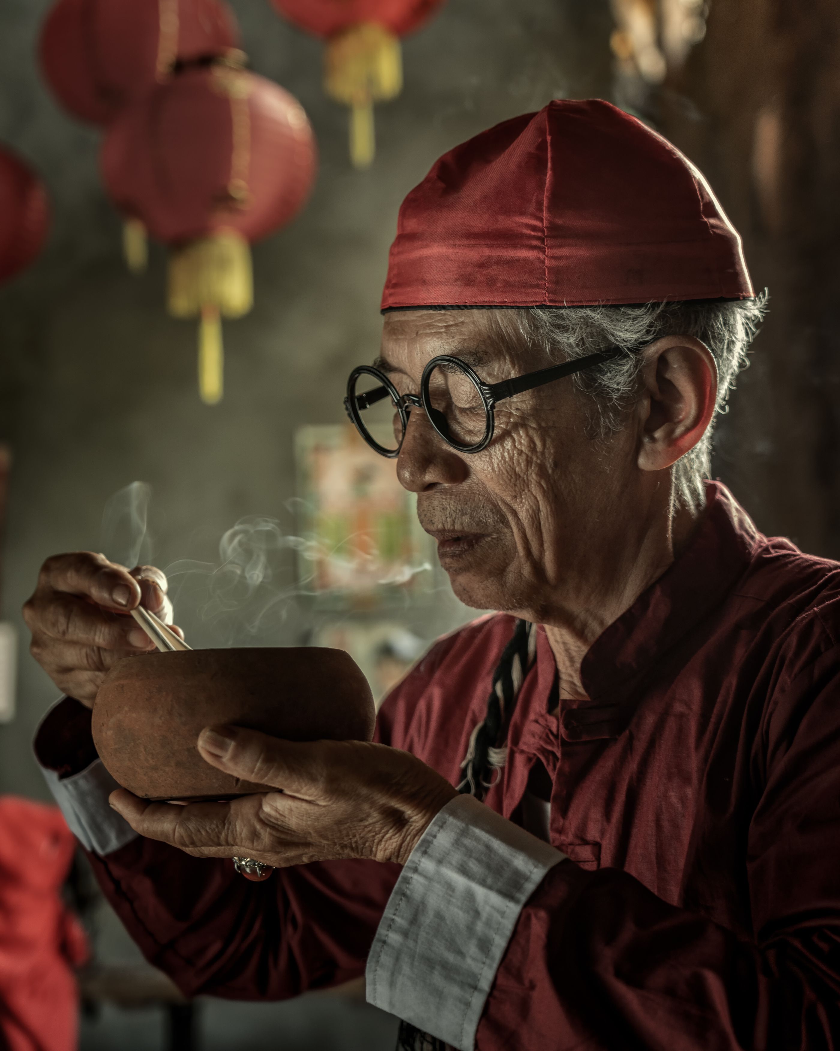 #maleportrait, #conceptualphotography, #chinese, #oldman, Fira Kwan