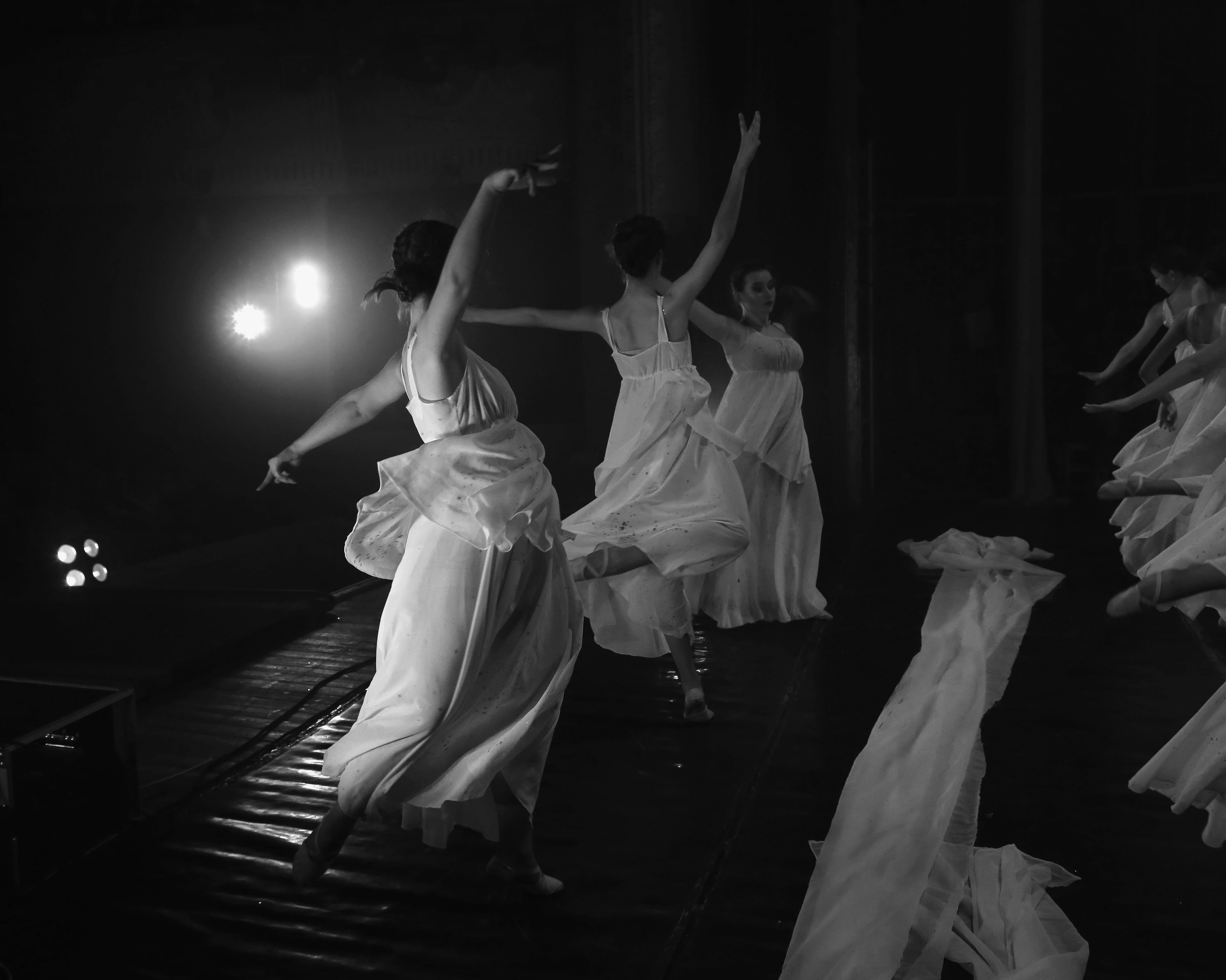 танец, девушки, чб, Anastasia Tkachenko