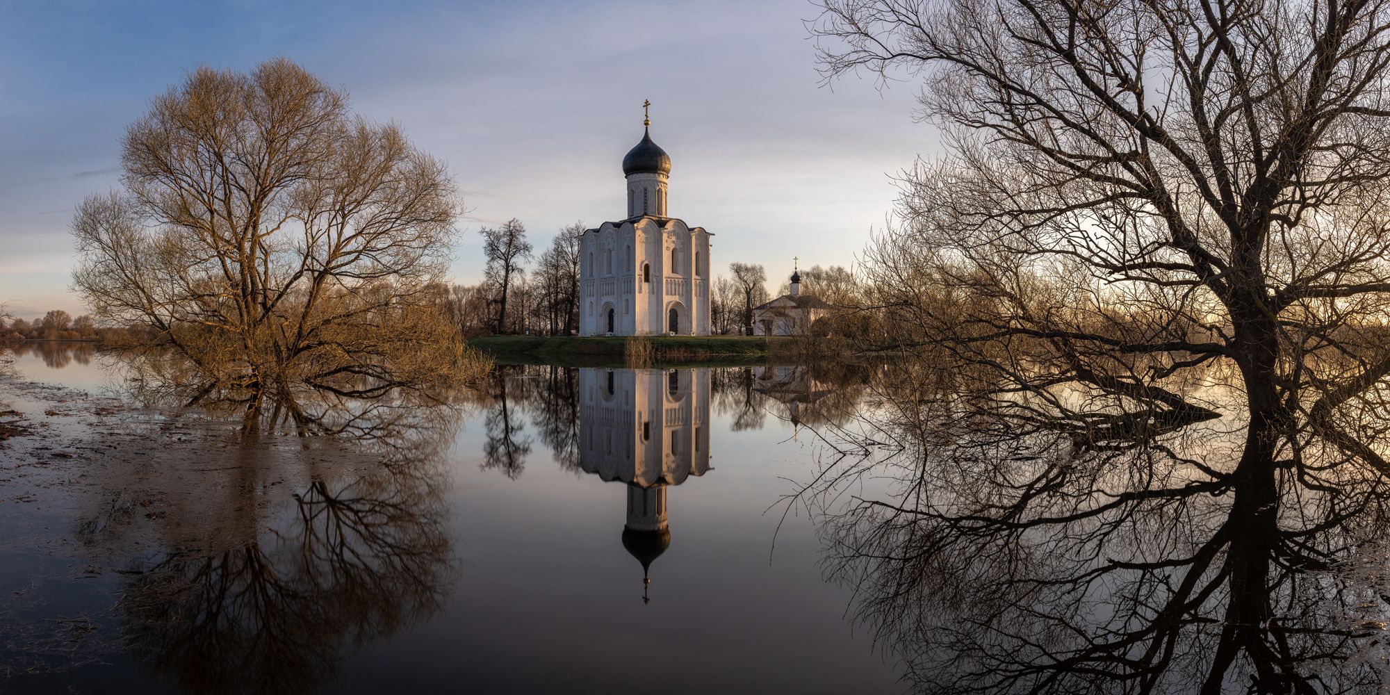 церковь, архитектура, весна, река, восход, покрова на нерли, владимирская область, россия, длинная выдержка, church, architecture, spring, river, sunrise, vladimir region, russia, long exposure, Алексей Королёв