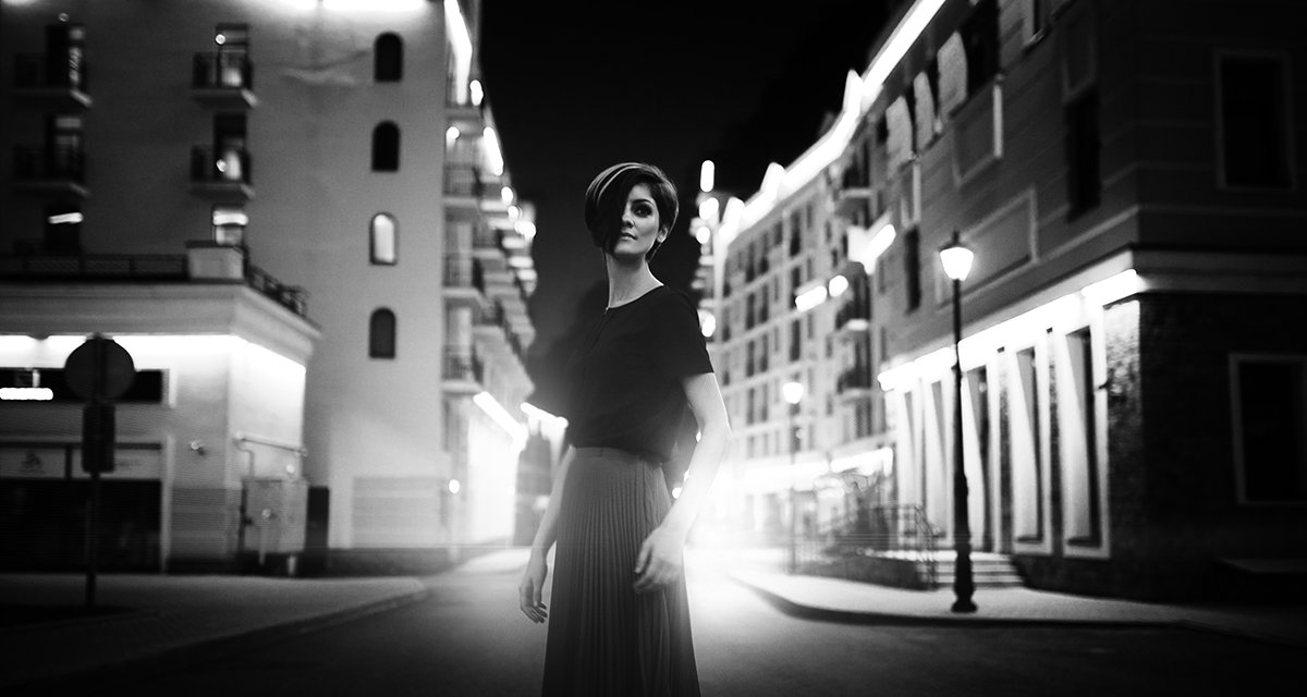 Black and white, Look, Noir, Photo, Photography, Road, Street, Woman, Елена Daedra Алферова